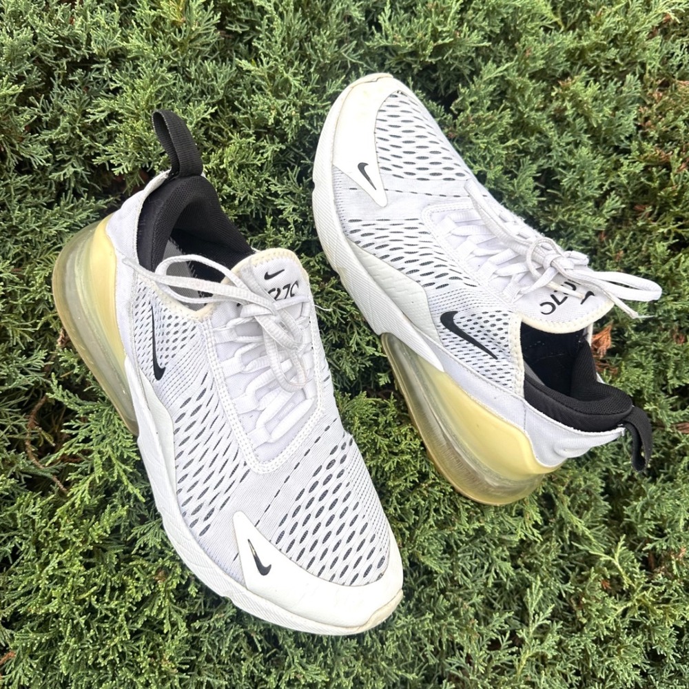 Nike Air Max 270 Men's Athletic Shoes Size 8.5 White